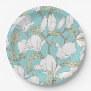 Floral Paper Plate