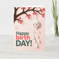 Floral Papercut Birthday Card