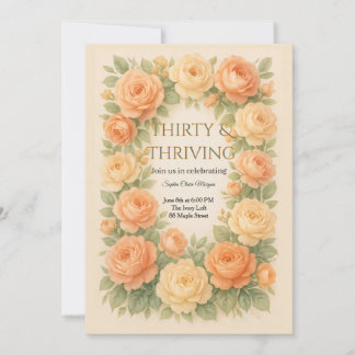 Floral Pastel Blooms Invitation