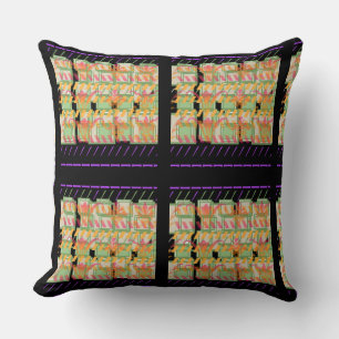 Floral Pastel Imagery Block  Cushion