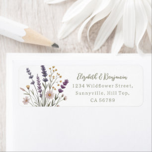 Floral Pastel Wildflowers Happy Birthday Name