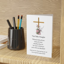 Floral Pastor Appreciation Thank You Card