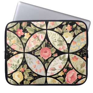 Floral Patchwork Vintage Seamless Pattern Laptop Sleeve
