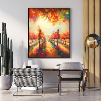 Floral Pathway Poster - Enchanted Forest Walk 