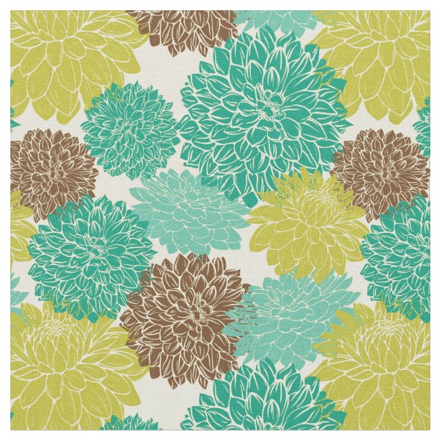 Floral Pattern 10 Fabric (Close Up)