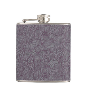 Floral Pattern 10 Hip Flask