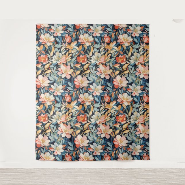 Floral Pattern 10 Tapestry (Front)
