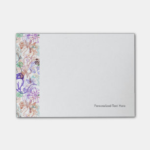 Floral Pattern 12 Post-it Notes