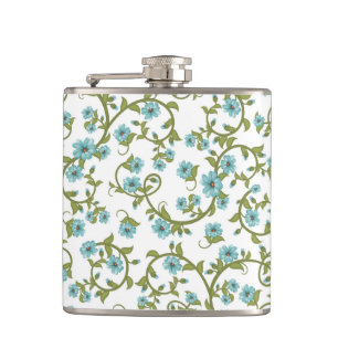 Floral Pattern 13 Hip Flask