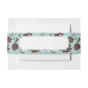Floral Pattern 13 Invitation Belly Band