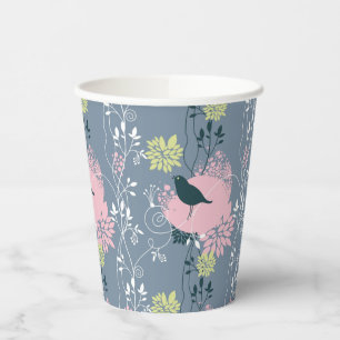 Floral Pattern 13 Paper Cups