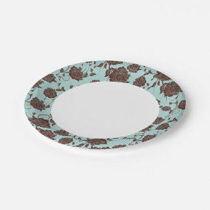 Floral Pattern 13 Paper Plate