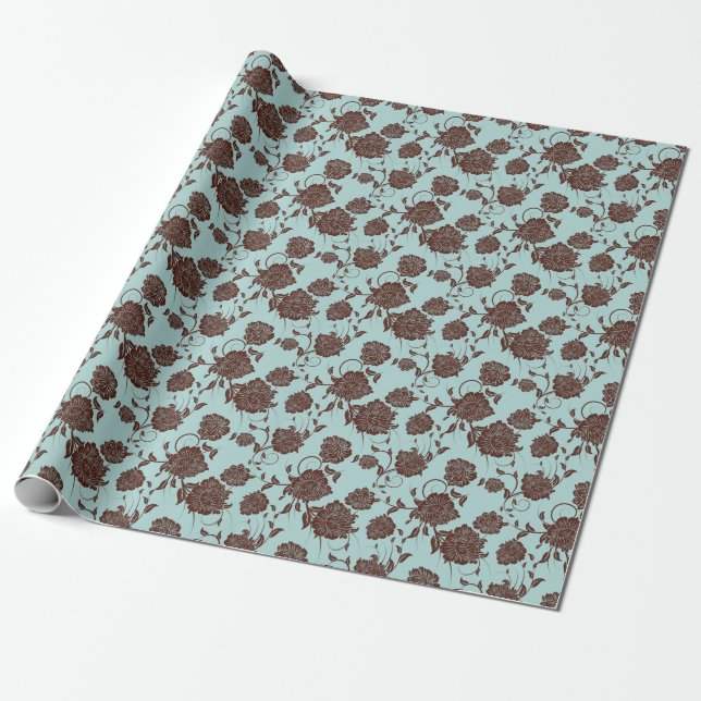 Floral Pattern 13 Wrapping Paper (Unrolled)