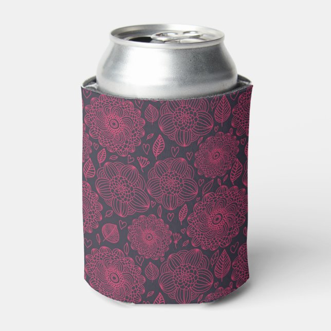 Floral Pattern 14 Can Cooler (Can Front)