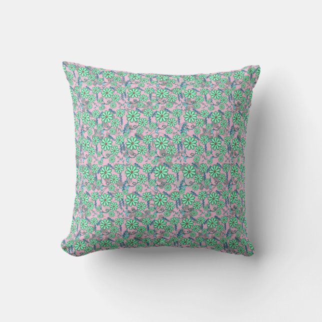 Floral pattern 17.b Lpink BG Cushion (Front)