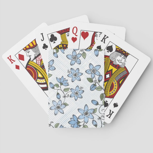 Floral pattern 2 2 playing cards (Back)