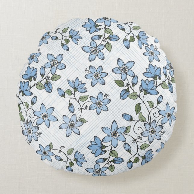 Floral pattern 2 2 round cushion (Front)
