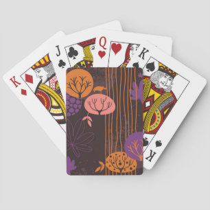 Floral pattern 2 3 playing cards