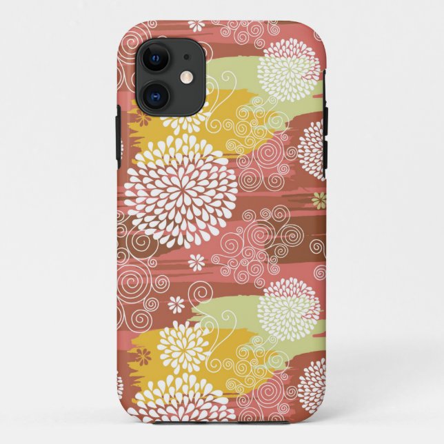 Floral pattern 2 Case-Mate iPhone case (Back)