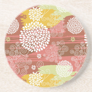 Floral pattern 2 coaster