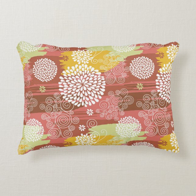 Floral pattern 2 decorative cushion (Front)