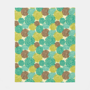 Floral Pattern 2 Fleece Blanket