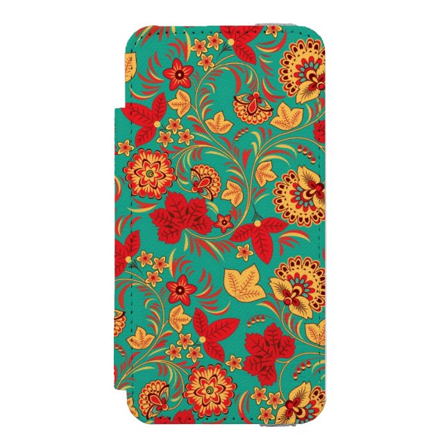 Floral pattern 2 incipio iPhone wallet case (Folio Front)