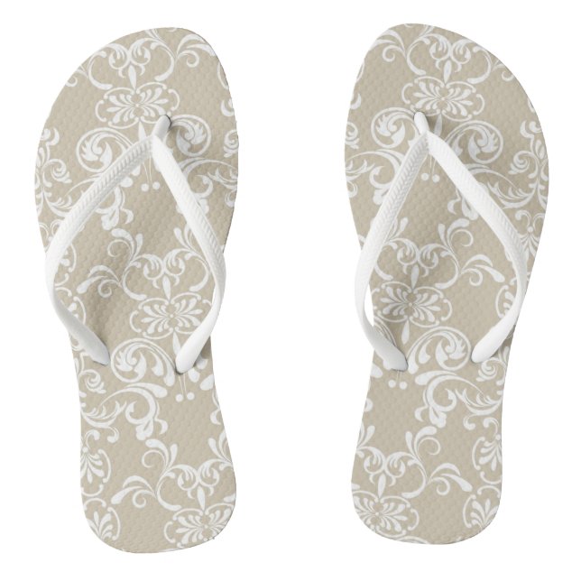 Floral Pattern 2 Jandals (Footbed)