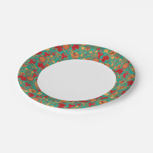 Floral pattern 2 paper plate