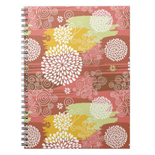 Floral pattern 2 spiral notebook