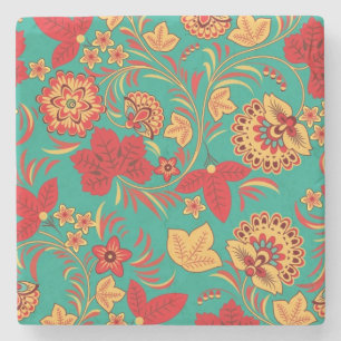 Floral pattern 2 stone coaster