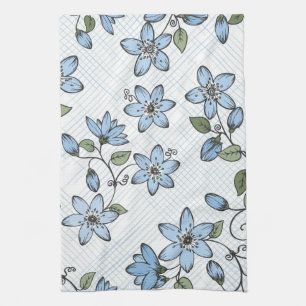 Floral pattern 2 tea towel
