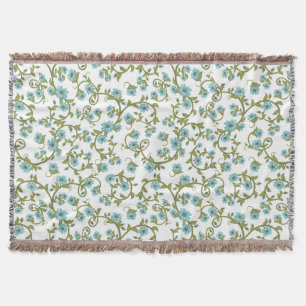 Floral Pattern 2 Throw Blanket