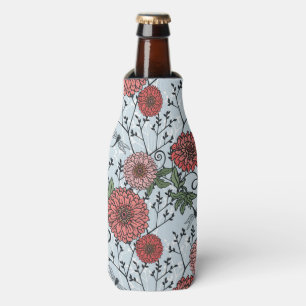 Floral pattern 3 bottle cooler