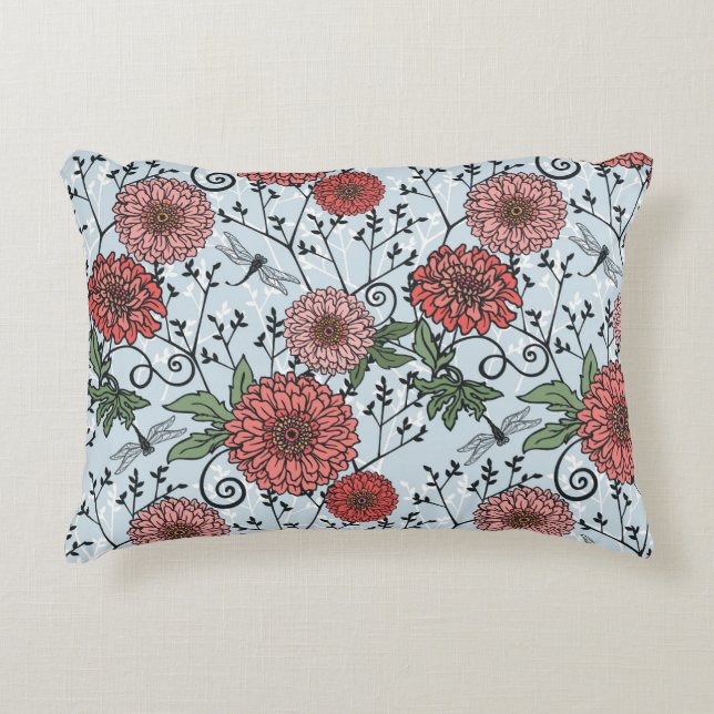 Floral pattern 3 decorative cushion (Front)