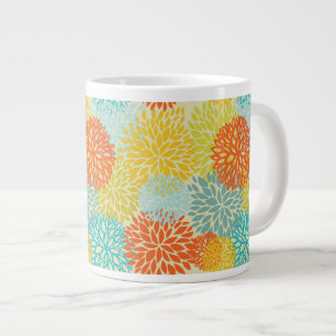 Floral pattern 3 large coffee mug