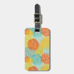Floral pattern 3 luggage tag