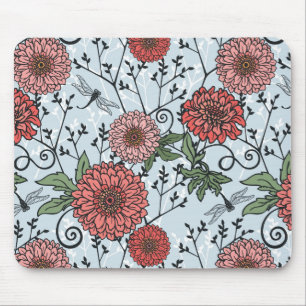 Floral pattern 3 mouse pad