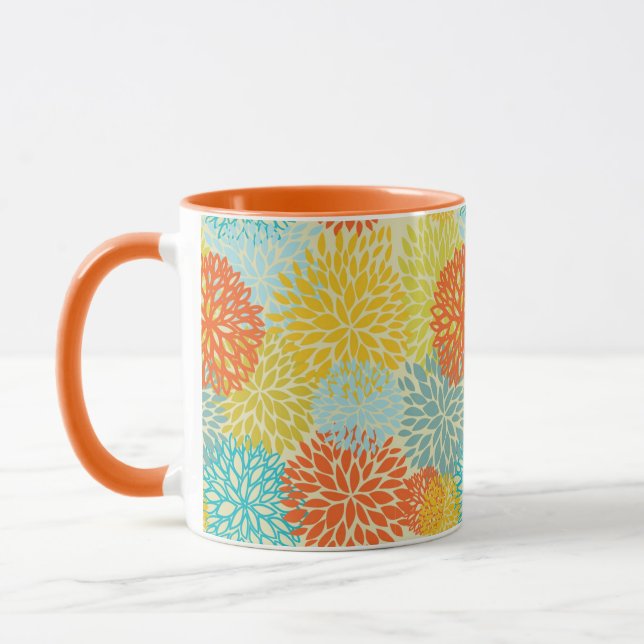 Floral pattern 3 mug (Left)