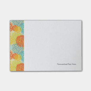 Floral pattern 3 post-it notes