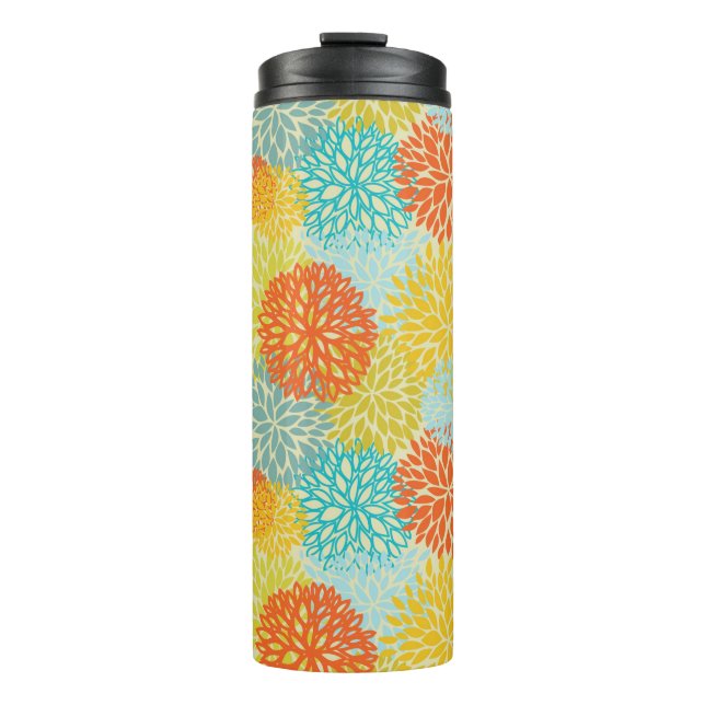 Floral pattern 3 thermal tumbler (Front)