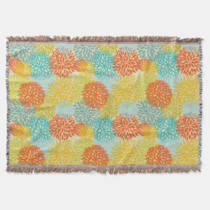 Floral pattern 3 throw blanket