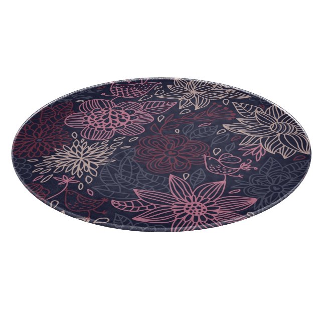 Floral pattern 4 2 cutting board (Corner)