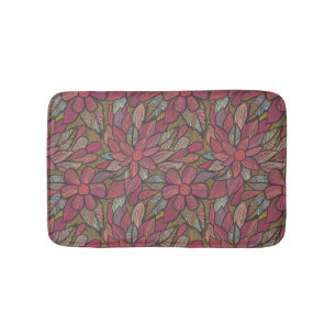 Floral pattern 4 bath mat