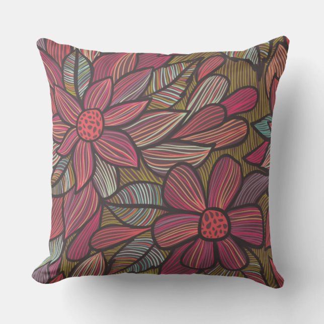 Floral pattern 4 cushion (Front)