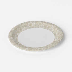 Floral Pattern 4 Paper Plate