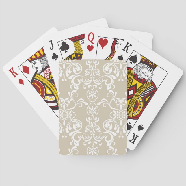 Floral Pattern 4 Playing Cards (Back)