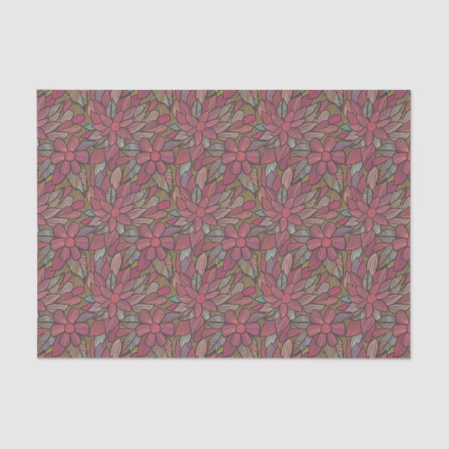 Floral pattern 4 tissue paper (Front)