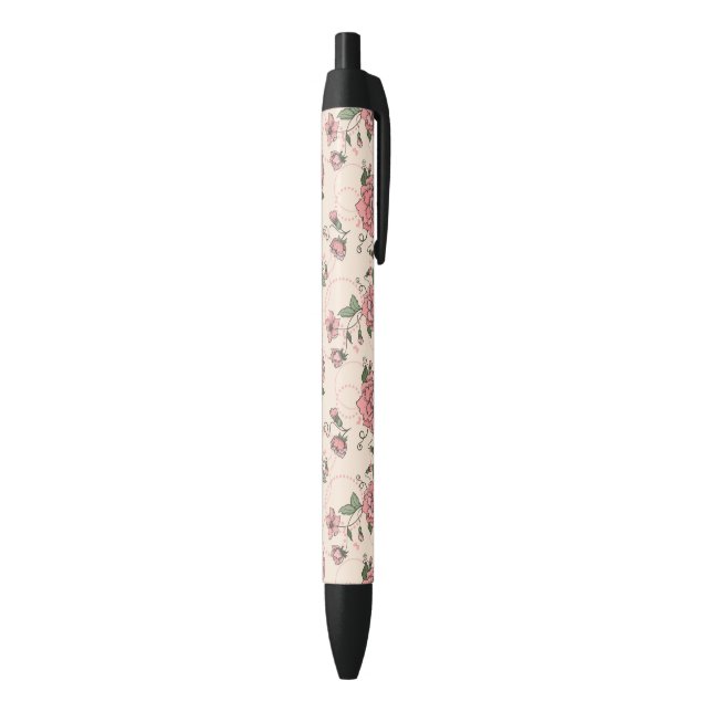 Floral pattern 5 2 black ink pen (Bottom (Vertical))