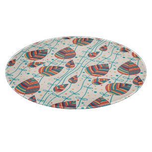 Floral pattern 5 2 cutting board